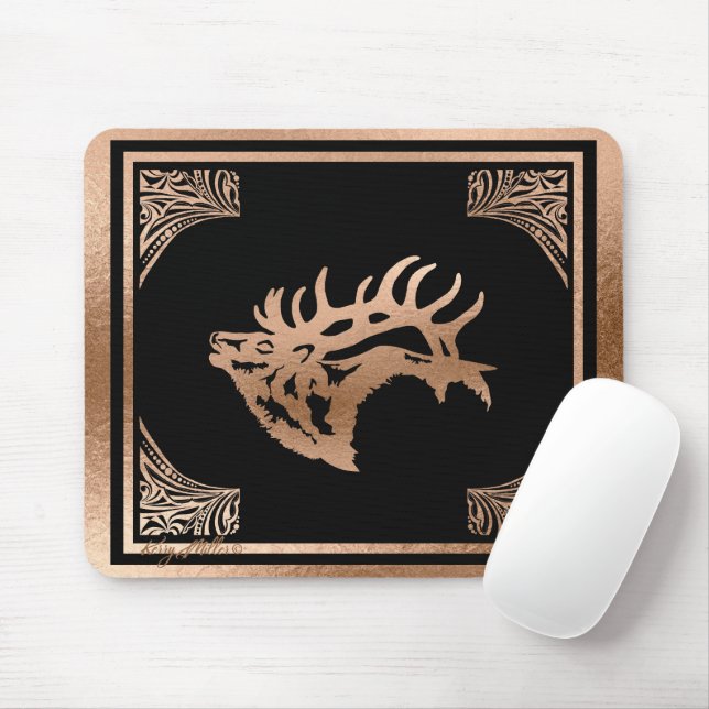 Alfombrilla De Ratón Bull Elk (Con ratón)