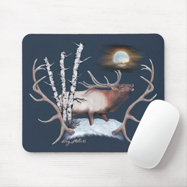 Alfombrilla De Ratón Bull Elk Mouse Pad (Con ratón)