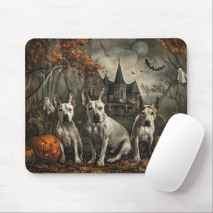Alfombrilla De Ratón Bull Terrier Halloween Noche Doggy Delight
