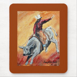 Alfombrilla De Ratón Bull y jinete Mousepad