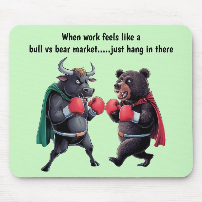 Alfombrilla De Ratón Bull y Oso personalizados (Frente)