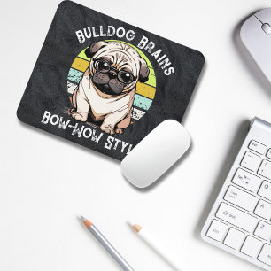 Alfombrilla De Ratón Bulldog Brains Mousepad