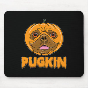 Alfombrilla De Ratón Bulldog Calabaza Frenchie Pugkin Halloween