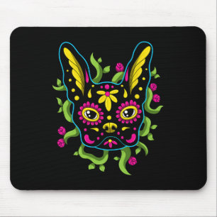 Alfombrilla De Ratón Bulldog Calavera Dia De Los Muertos Dogs
