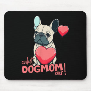 Alfombrilla De Ratón Bulldog Con Globo De Corazón - ¡La Dogma Más Cómod