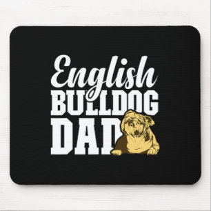 Alfombrilla De Ratón Bulldog Dad Dog Lover Divertido Bulldog Inglés Pro
