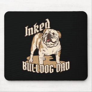 Alfombrilla De Ratón Bulldog de papá, Bulldog de raza, dice dueño de pe