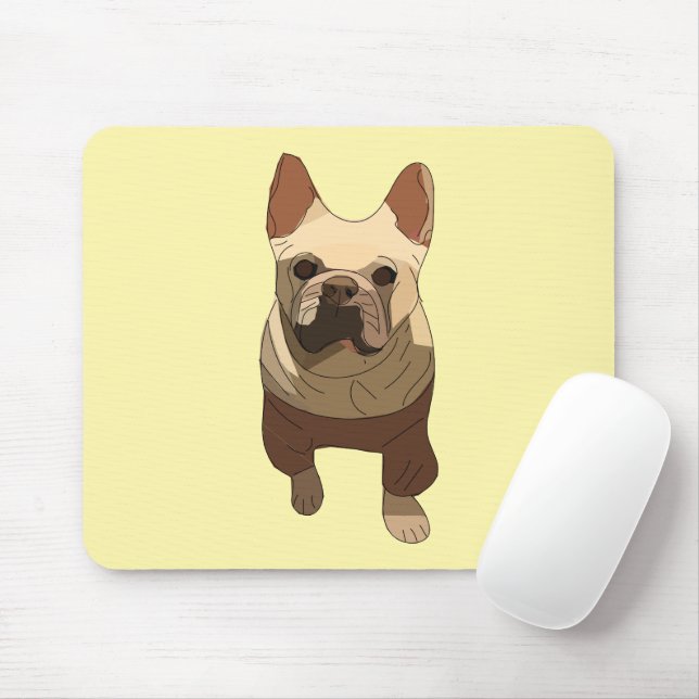 Alfombrilla De Ratón Bulldog Francés (Con ratón)