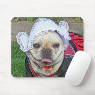 Alfombrilla De Ratón Bulldog Francés Con Disfraz Holandés