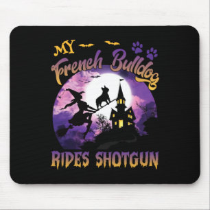 Alfombrilla De Ratón Bulldog francés conduce a la escopeta Guay Hallowe