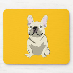 Alfombrilla De Ratón Bulldog Francés Crema