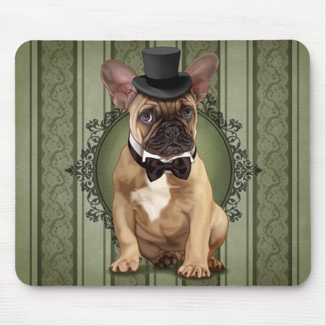 Alfombrilla De Ratón Bulldog francés del caballero (Frente)