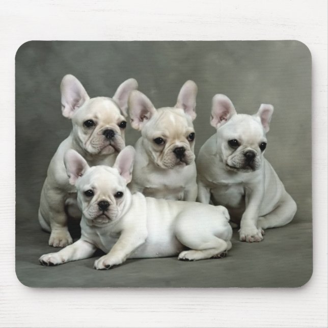 Alfombrilla De Ratón Bulldog francés dulce Perro Mousepad (Frente)