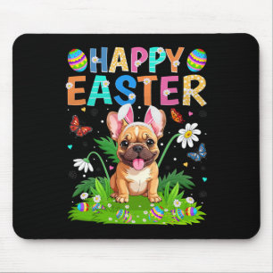 Alfombrilla De Ratón Bulldog Francés Feliz búsqueda de huevos de Pascua