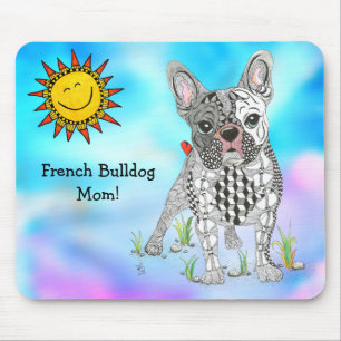 Alfombrilla De Ratón Bulldog francés lindo y colorido Mousepad
