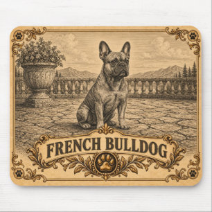 Alfombrilla De Ratón Bulldog Francés, Perro de Patrimonio Vintage