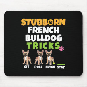 Alfombrilla De Ratón Bulldog francés trucos I Perro Lover I Fun Frenchi