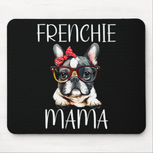 Alfombrilla De Ratón Bulldog Frenchie Mama Watercolor Perro Día de la M