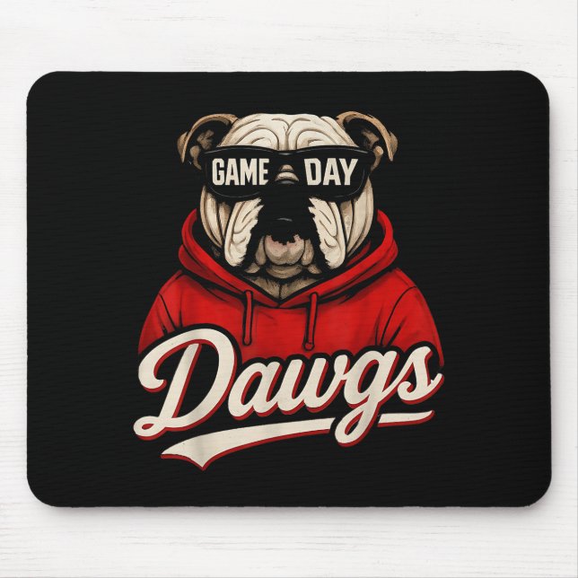Alfombrilla De Ratón Bulldog Graphic Dawgs Men Women Kid Boy Girl  (Frente)