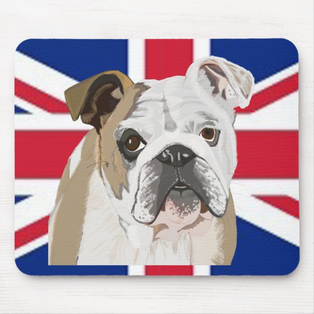 Alfombrilla De Ratón Bulldog inglés (Frente)