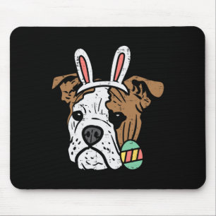 Alfombrilla De Ratón Bulldog inglés Bunny Dog Lover Dueño Hombres Mujer