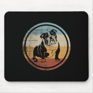 Alfombrilla De Ratón Bulldog inglés de diseño de perro de época