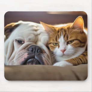 Alfombrilla De Ratón Bulldog inglés Mascota Belleza animal Agradable Ar