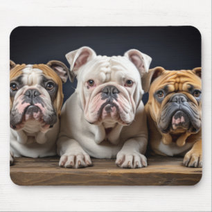 Alfombrilla De Ratón Bulldog inglés Mascota Retrato animal Belleza natu