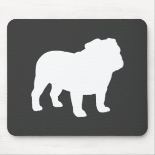 Alfombrilla De Ratón Bulldog inglés Silhouette  Perro de Guay Lover