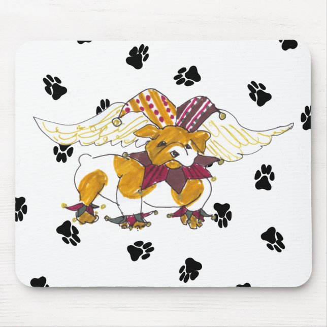 Alfombrilla De Ratón Bulldog Mousepad de los ángeles de Gulliver (Frente)