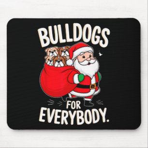 Alfombrilla De Ratón Bulldog Para Todos Los Divertidos Santa Navidades