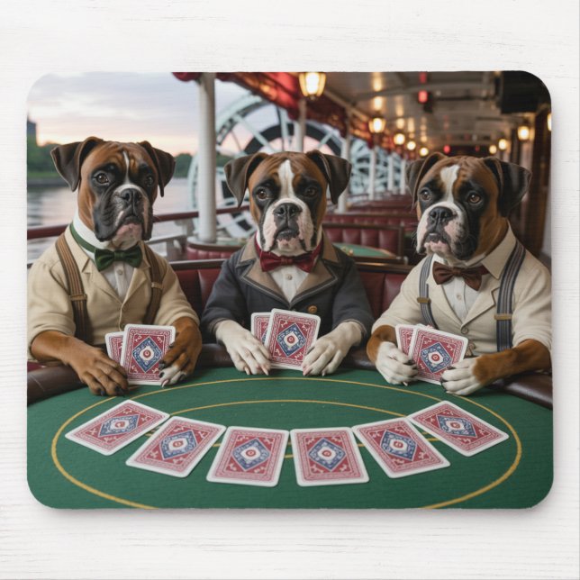 Alfombrilla De Ratón Bulldog Riverboat Gambler Mousepad (Frente)