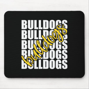 Alfombrilla De Ratón Bulldoges Amarillo Escuela Deportivo Equipo Espíri