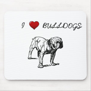 Alfombrilla De Ratón Bulldoges de amor