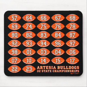 Alfombrilla De Ratón Bulldoges de Artesia Champs Mousepad