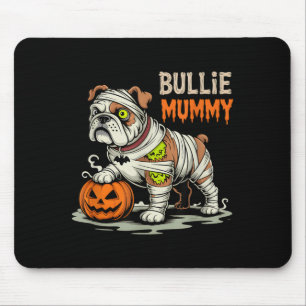 Alfombrilla De Ratón Bullie Mummy Halloween Bulldog