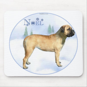 Alfombrilla De Ratón Bullmastiff Noel Mousepad