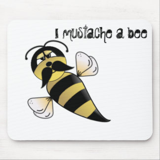 Alfombrilla De Ratón Bumble Bee with Mustache