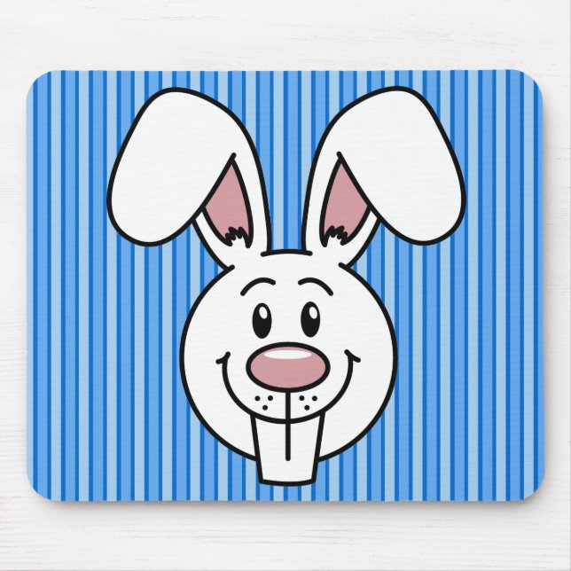 Alfombrilla de ratón Bunny (azul) (Frente)