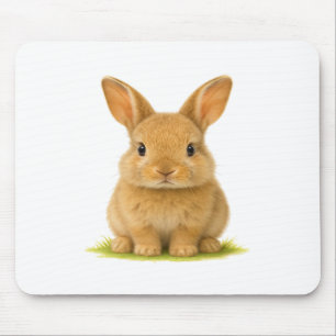 Alfombrilla De Ratón Bunny bebé en la hierba