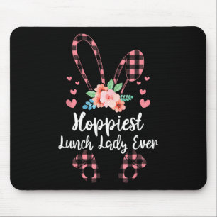 Alfombrilla De Ratón Bunny Leopard Hoppiest Lunch Lady Ever Easter Day