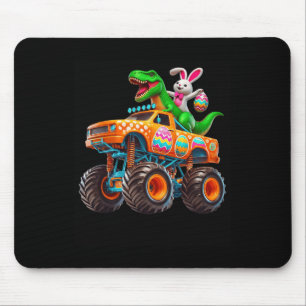 Alfombrilla De Ratón Bunny T-rex Easter Monster Truck Dino Funny Boys K