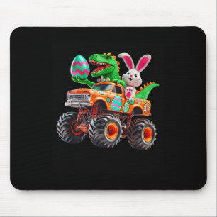 Alfombrilla De Ratón Bunny T-rex Easter Monster Truck Dino Funny Boys K
