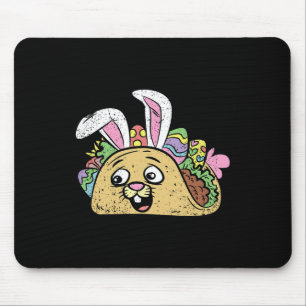 Alfombrilla De Ratón Bunny Taco Easter Funny Mexican Food Eging Hunting