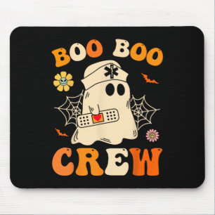 Alfombrilla De Ratón Buo Boo Crew Enfermera Camisa Graciosa Fantasma Re