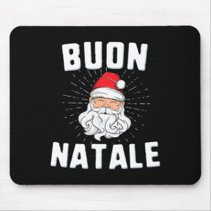 Alfombrilla De Ratón Buon natale christmasitaly santa babbo italiano