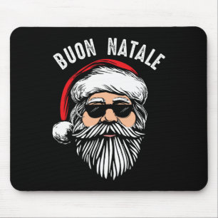 Alfombrilla De Ratón Buon natale italiano santa claus babbo christa div