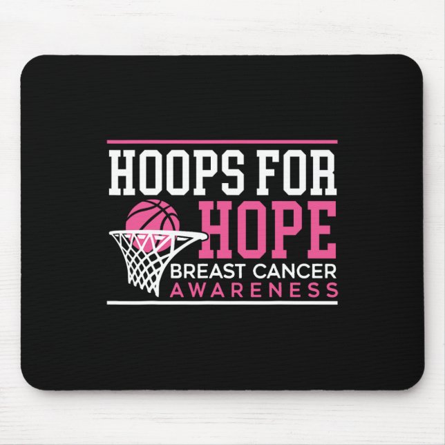 Alfombrilla De Ratón Buops For Hope Basketball Player Breaking Cancer A (Frente)