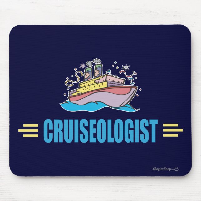 Alfombrilla De Ratón Buque de crucero divertido (Frente)