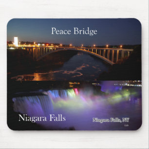 Alfombrilla De Ratón Buque de las cataratas del Niágara y puente de paz